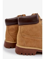 Zamszowe Ocieplane Trapery Męskie Big Star OO174136 HI-POLY SYSTEM Camel