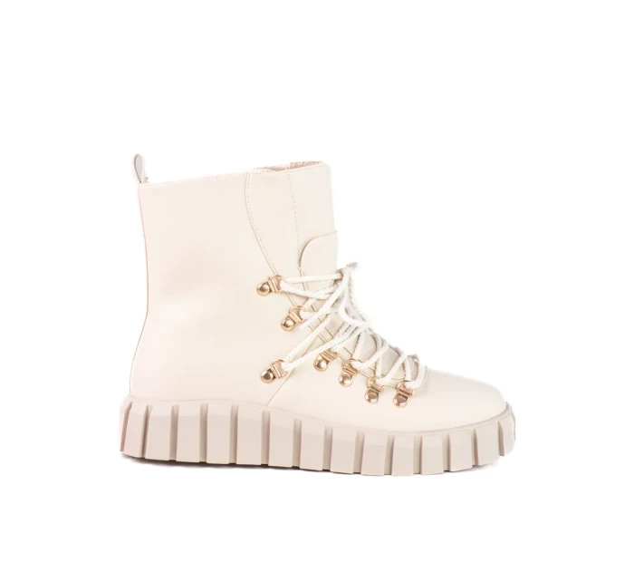 Trendy hnědé kotníčkové boty dámské na klínku Trendy hnědé kotníčkové boty dámské na klínku