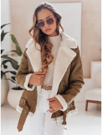 Dámská kožená bunda s ovčí kůží camel Dstreet model 21981578 - FashionStreet