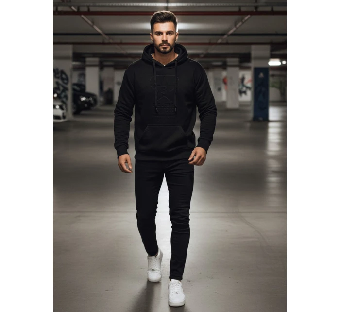 Pánska čierna mikina FashionStreet BX5933