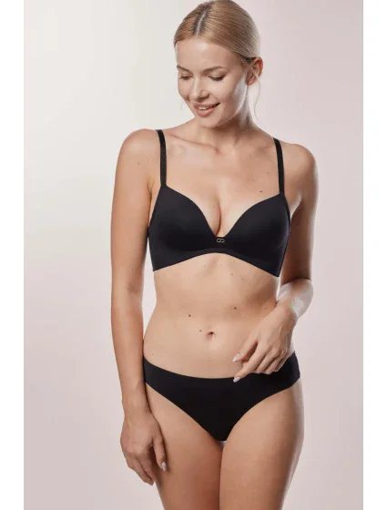 Mefemi Amelia push-up podprsenka s kosticami Čierna