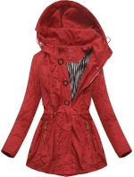 Krátká červená bunda typu parka model 8237759 - LHD