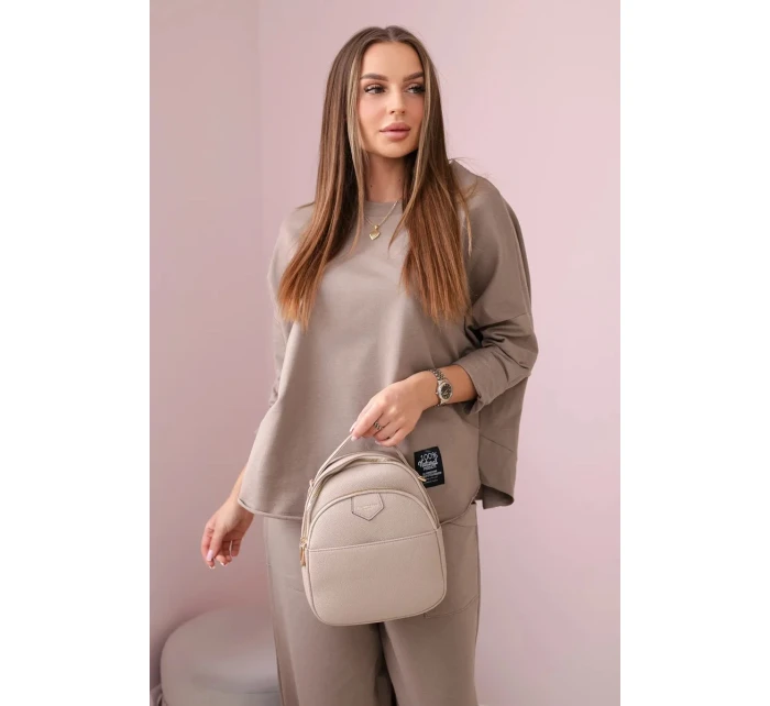 Bavlnená mikina nohavice set fango