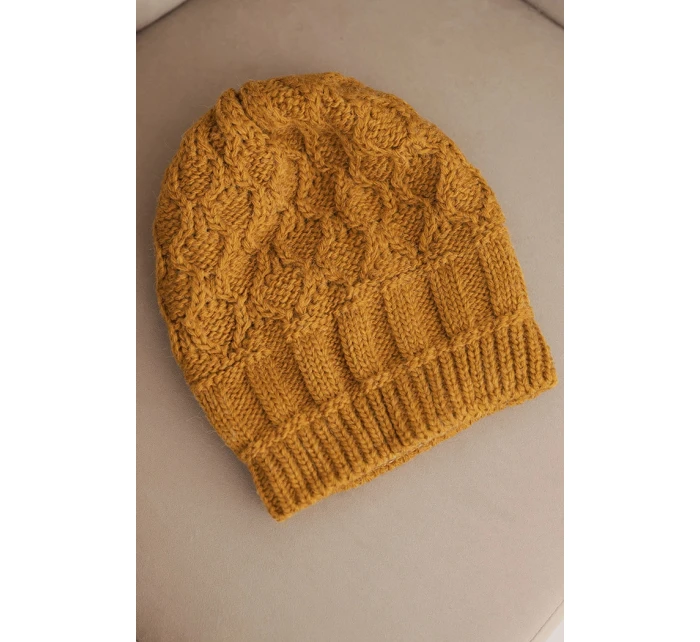 Čiapka s fleecom Marta K231 horčicová Čiapka s fleecom Marta K231 horčicová