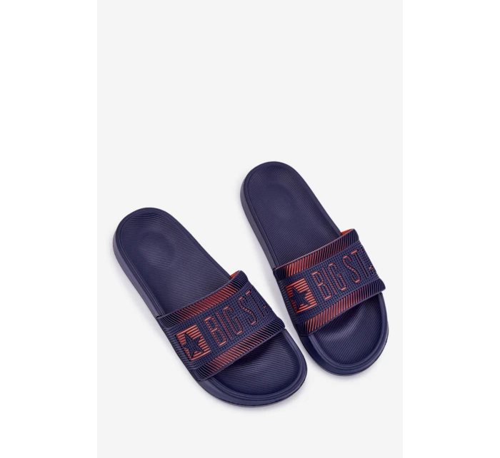Męskie Klapki Big Star RR174A052 Granatowe