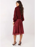 Spódnica MI SD model 21787890 bordowy - FPrice