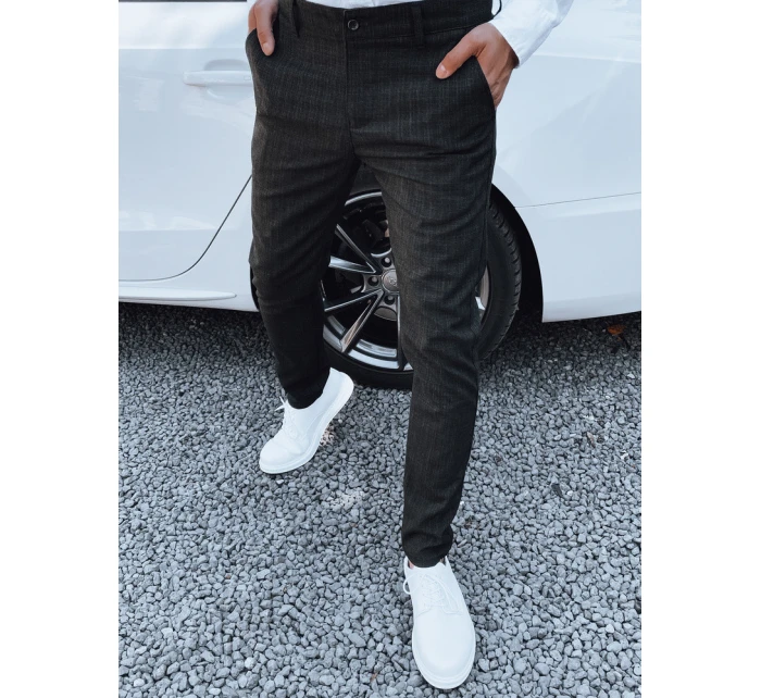 Pánské grafitové kalhoty Dstreet model 21977218 - FashionStreet Pánské grafitové kalhoty Dstreet model 21977218 - FashionStreet