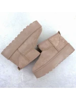 Dámské sněhule semišové béžové model 21906196 - Potocki Dámské sněhule semišové béžové model 21906196 - Potocki