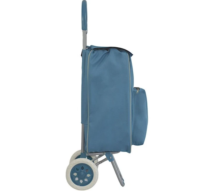 NÁKUPNÁ TAŠKA NA KOLIESKACH S RÁMOM 40L MODRÁ