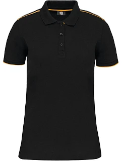 271 Dámské pracovní piqué polo "DaytoDay" model 22423849 black/yellow - WK