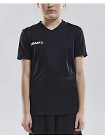 Craft Teamwear Squad Go Jersey Solid Jr Detské športové tričko s výstrihom do V 82.5582 biele Craft Teamwear Squad Go Jersey Solid Jr Detské športové tričko s výstrihom do V 82.5582 biele
