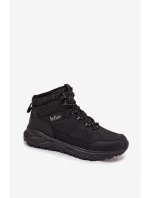 Pánske zateplené trekingové topánky Lee Cooper - čierne