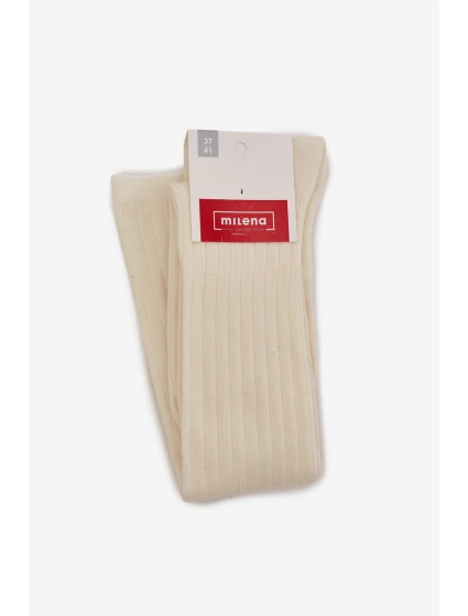 Ponožky z merino vlny - ecru