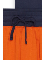 Pánske pyžamo 39745 Ness tmavé.modrá/oranžová - HENDERSON