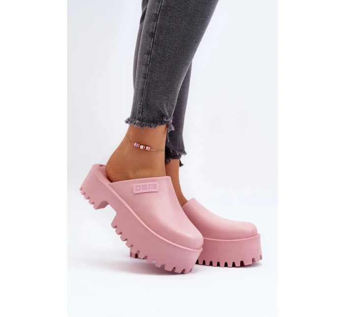 Dámské nazouváky / pantofle  model Světle růžová  model 20091030 - Big Star