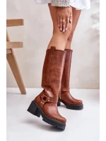 Dámske luxusné kožené topánky 3432 Camel - Sweet Shoes