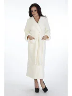 Dlouhý dámský župan s kapucí model 16115315 LUNA II - De Lafense