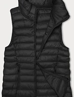 Dámske prešívané tričko bez rukávov čierne (16M9155-392)