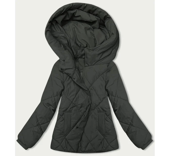 Dámská bunda v army barvě pro přechodné období model 21246655 - J.STYLE