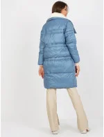 Svetlomodrá zimná bunda s odnímateľnými rukávmi (TR8139)