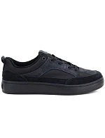 Černé pánské sportovní kožené polobotky v stylu model 22323654 - Big Star
