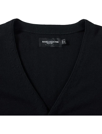 Pánský pletený cardigan s výstřihem do V 11. black model 22476185 - Russell Athletic