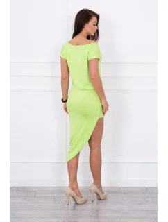 Zelené asymetrické šaty