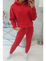 Souprava s podšívkou a zavazováním na červená model 18747973 - K-Fashion Souprava s podšívkou a zavazováním na červená model 18747973 - K-Fashion