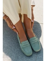 Dámské Semišové Mokasíny Big Star model 21693792 Zelené - Big Star Shoes