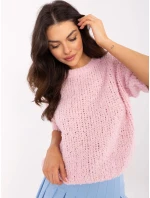 Sweter MI SW model 20863097 jasny różowy - FPrice Sweter MI SW model 20863097 jasny różowy - FPrice