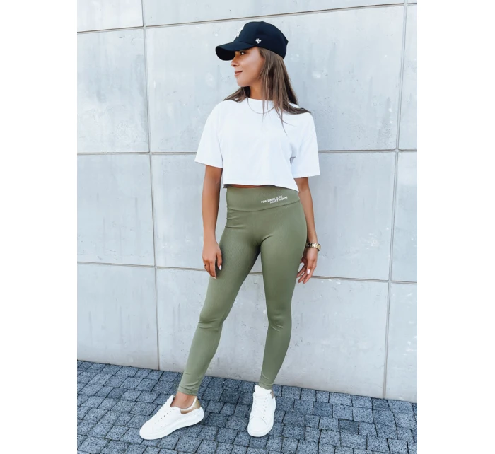 Dámské sportovní legíny SIMPLE zelené Dstreet model 21970767 - FashionStreet