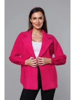 Krátky ružový prehoz cez oblečenie typu alpaka (CJ65)