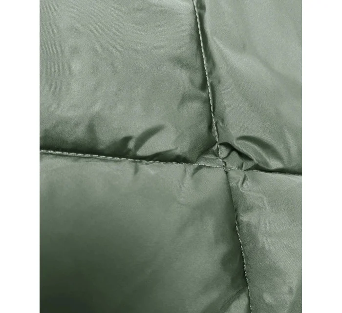 Zimní bunda v khaki barvě s límcem model 21246097 - LHD Zimní bunda v khaki barvě s límcem model 21246097 - LHD