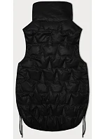 Dámske krátke tričko bez rukávov so šnúrkou na boku S'West Black (B8358-1) Dámske krátke tričko bez rukávov so šnúrkou na boku S'West Black (B8358-1)