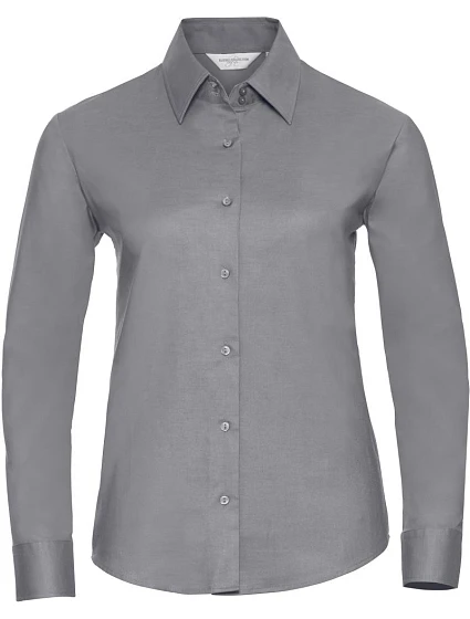 Russell Athletic 932F Blúzka Oxford s dlhým rukávom 11.932F strieborná Russell Athletic 932F Blúzka Oxford s dlhým rukávom 11.932F strieborná