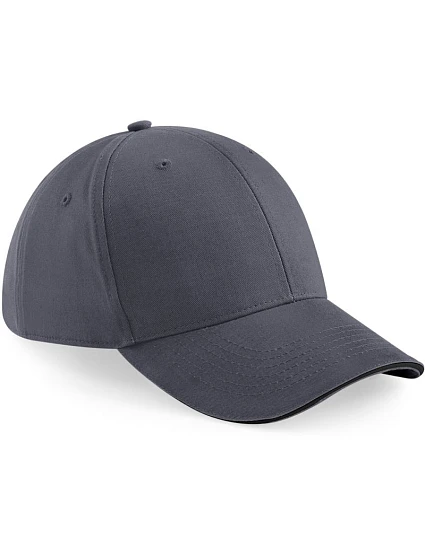 Beechfield B 20 6-panelová sendvičová čiapka „Athleisure“ 53.0020 grafitovo šedá/čierna Beechfield B 20 6-panelová sendvičová čiapka „Athleisure“ 53.0020 grafitovo šedá/čierna