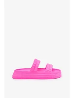 Dámske ľahké papuče na platforme S.Barski - fuchsiová