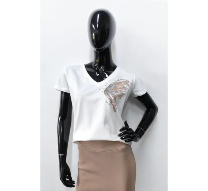 model 21170211 BLOUSE - OFF PINK