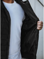 Kurtka męska przejściowa pikowana czarna model 22007504 - FashionStreet