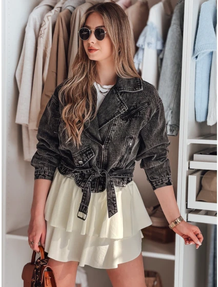 Mini sukňa s volánom FALBELA ecru FashionStreet CY0493