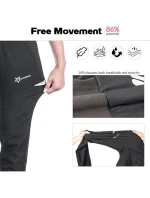 Rockbros pánské cyklistické kalhoty černé 2XL