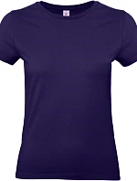 B&C #E190 /women Dámske tričko z hrubej bavlny 01.004T urban purple