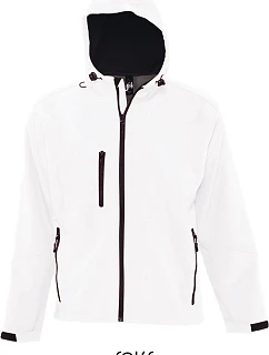 SOL'S Men Pánská 3-vrstvá softshellová bunda s kapucí white model 22523671