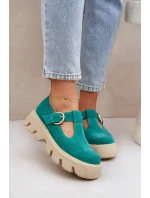 Semišové Polobotky S  Zelené model 21683963 - Zazoo