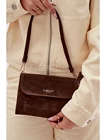 Malá Kabelka Listonoska z Eko Semiše Čokoládová Lucelle
