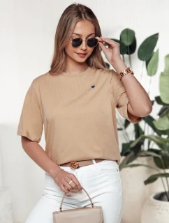 dámské tričko béžové Dstreet model 21976386 - FashionStreet