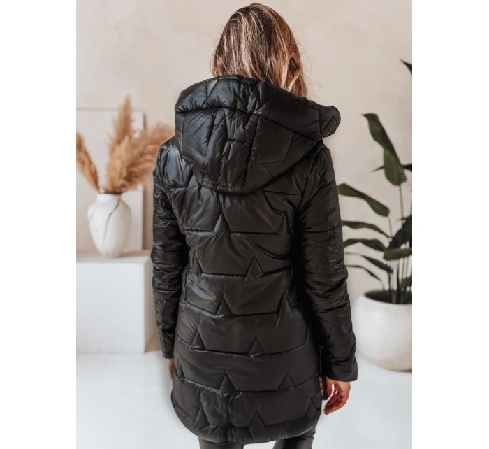 Dámská prošívaná zimní bunda s kapucí černá Dstreet model 21991300 - FashionStreet