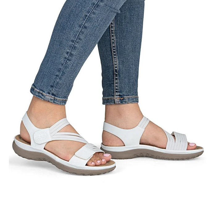 damskie na z białe model 22087184 - Rieker