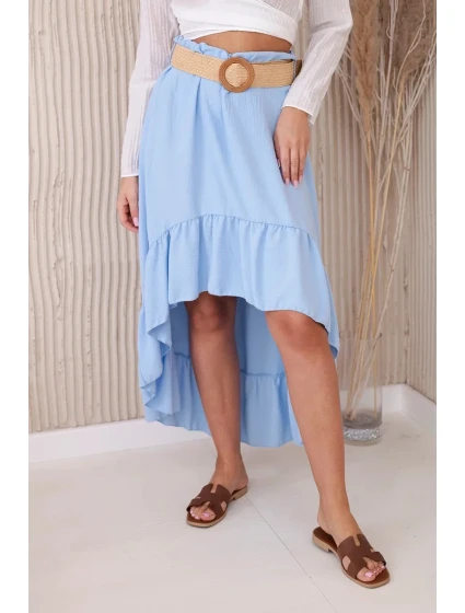 Sukňa s dlhšou zadnou časťou modrá Sukňa s dlhšou zadnou časťou modrá