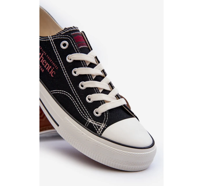 Pánské tenisky Big Star model 21653654 Černé - Big Star Shoes Pánské tenisky Big Star model 21653654 Černé - Big Star Shoes